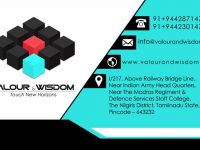 Valour And Wisdom Visiting Card